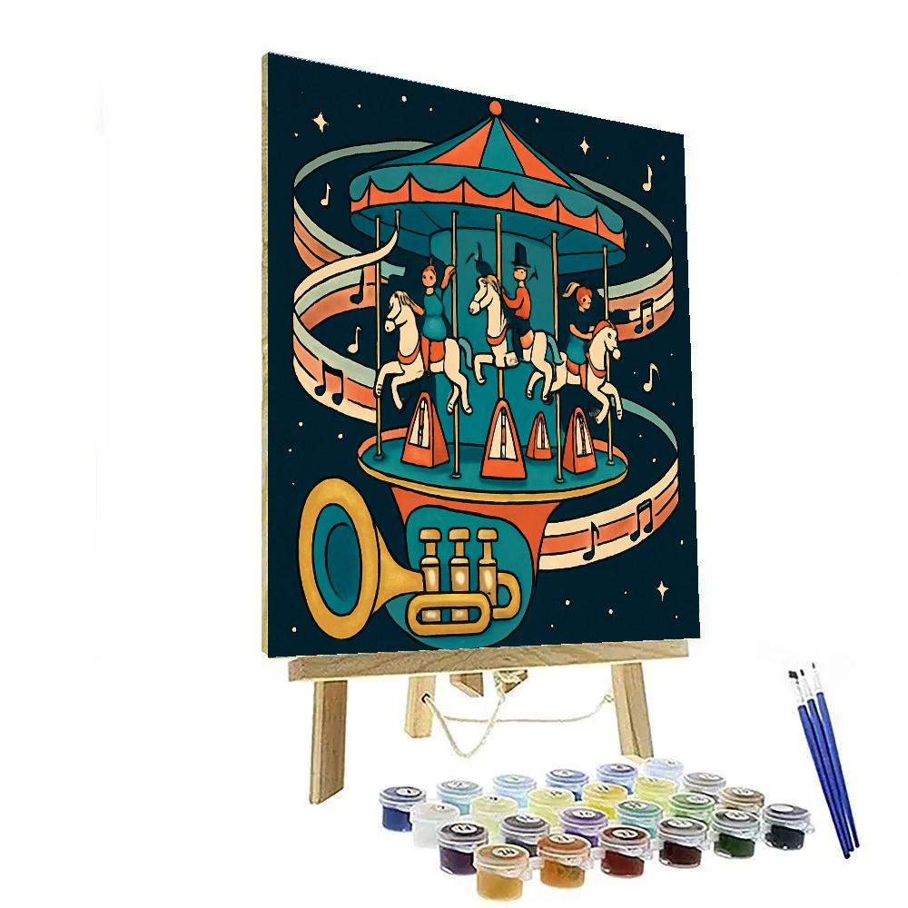 Gravity Loop Carousel Music Parade Numbered painting kits