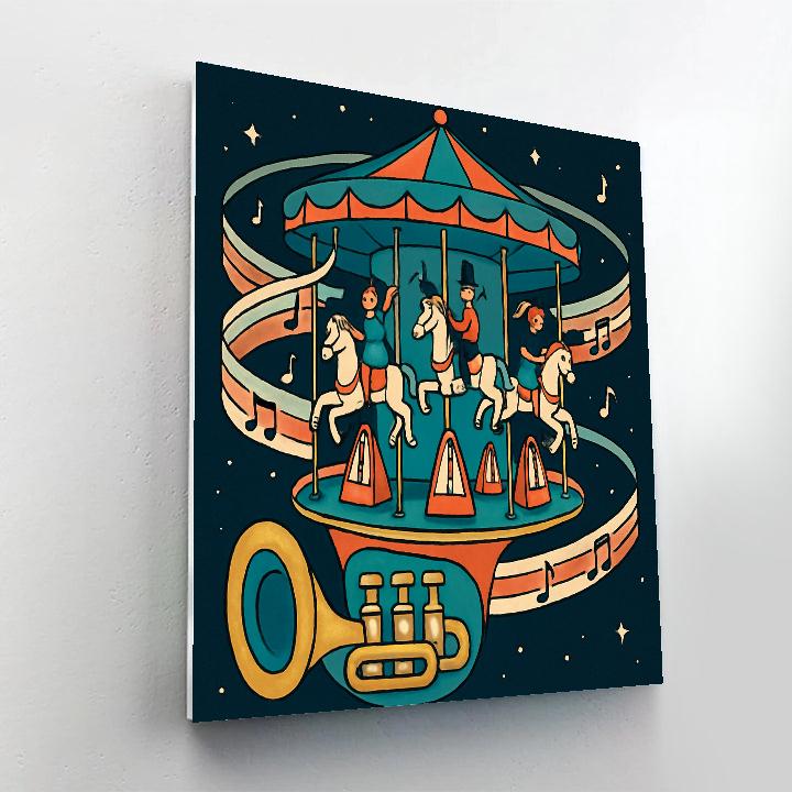 Gravity Loop Carousel Music Parade Numbered painting kits