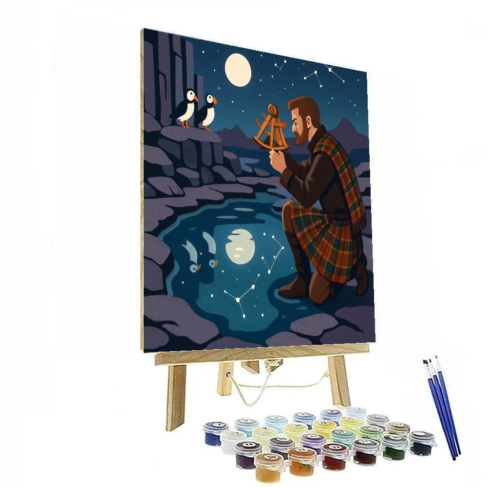 Tidepool Stargazer In Scotland painting number kit