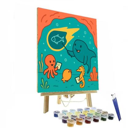 Crystal Reef Comet Classroom DIY paint by numbers