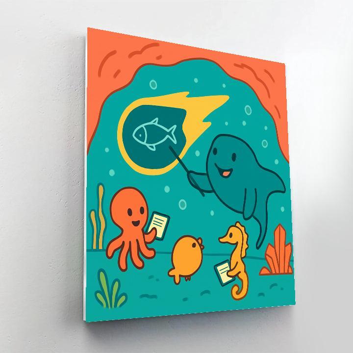 Crystal Reef Comet Classroom DIY paint by numbers