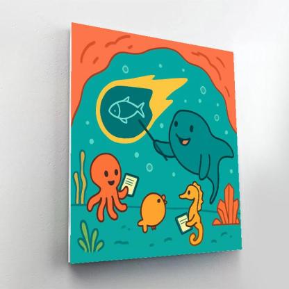 Crystal Reef Comet Classroom DIY paint by numbers