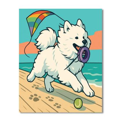 Kite Festival With Dog Companion paint by numbers