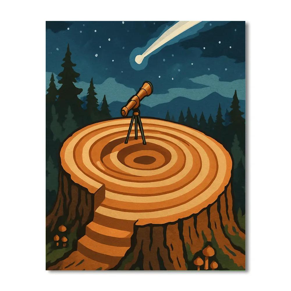 Tree Ring Observatory Paint by numbers kits