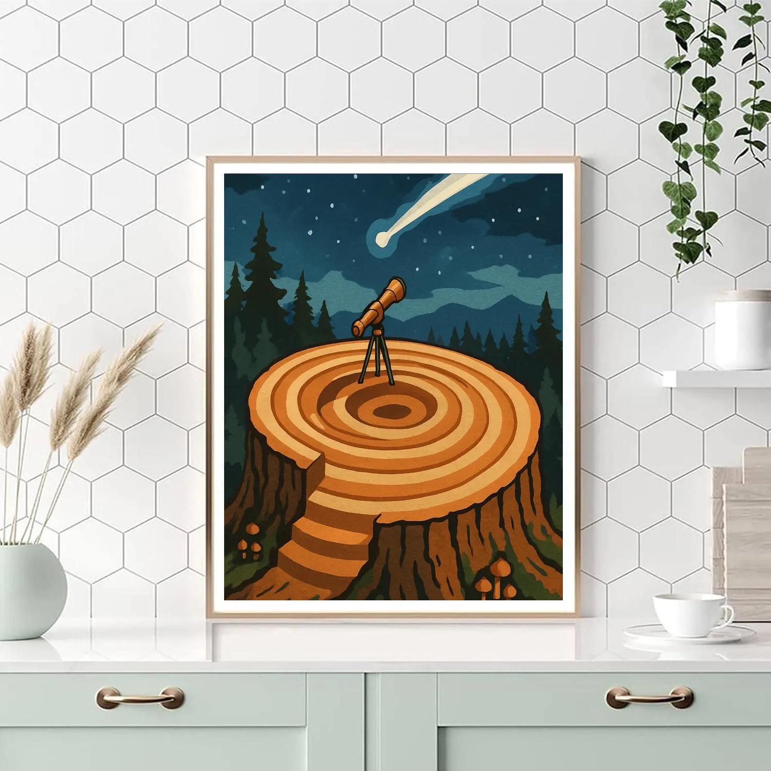 Tree Ring Observatory Paint by numbers kits