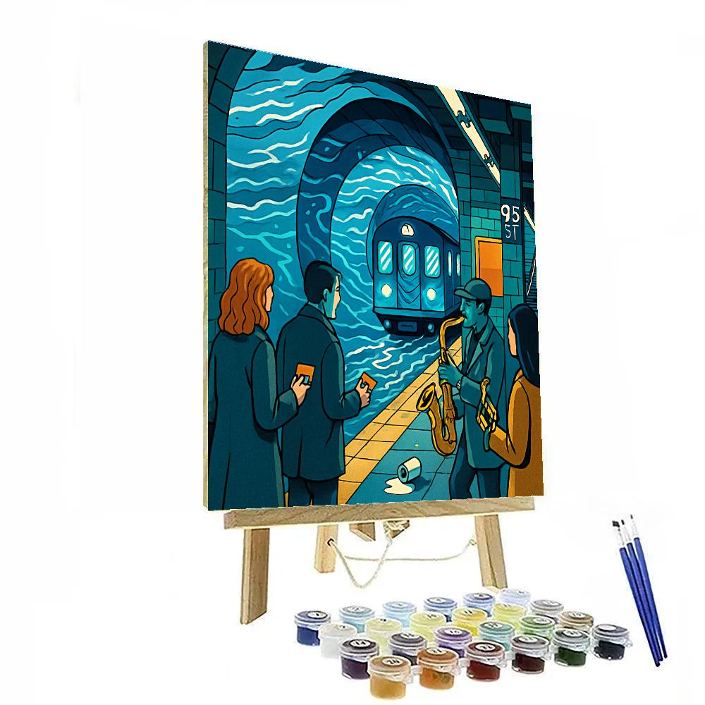 New York Tidal Subway Portal DIY paint by numbers