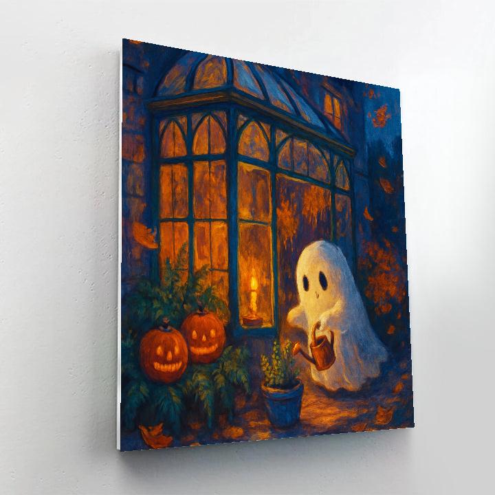 Candlelit Conservatory Of Friendly Spirits paint by number