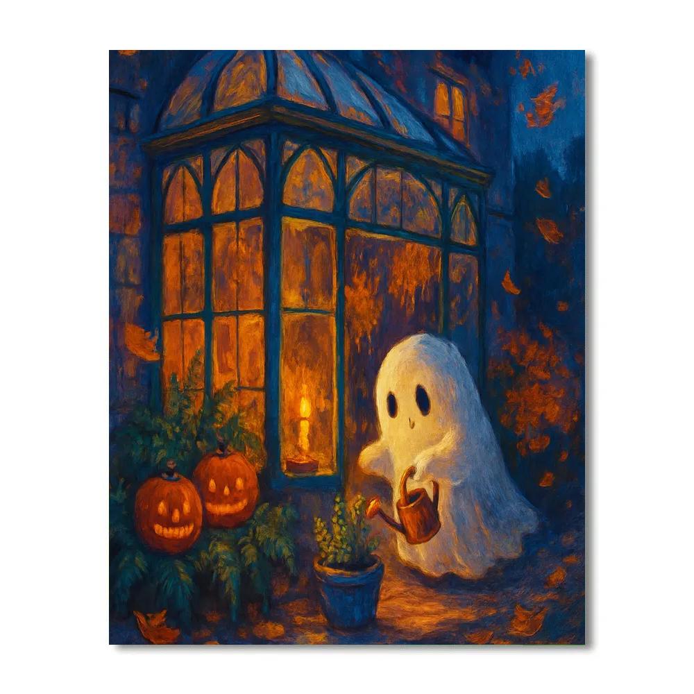 Candlelit Conservatory Of Friendly Spirits paint by number