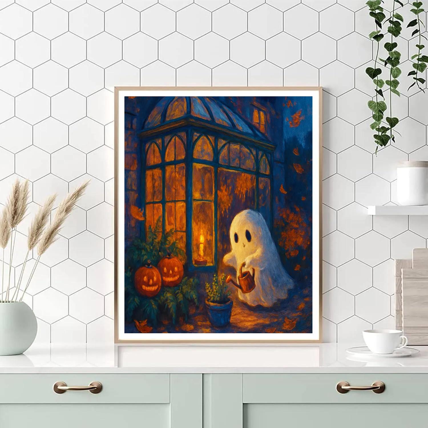 Candlelit Conservatory Of Friendly Spirits paint by number
