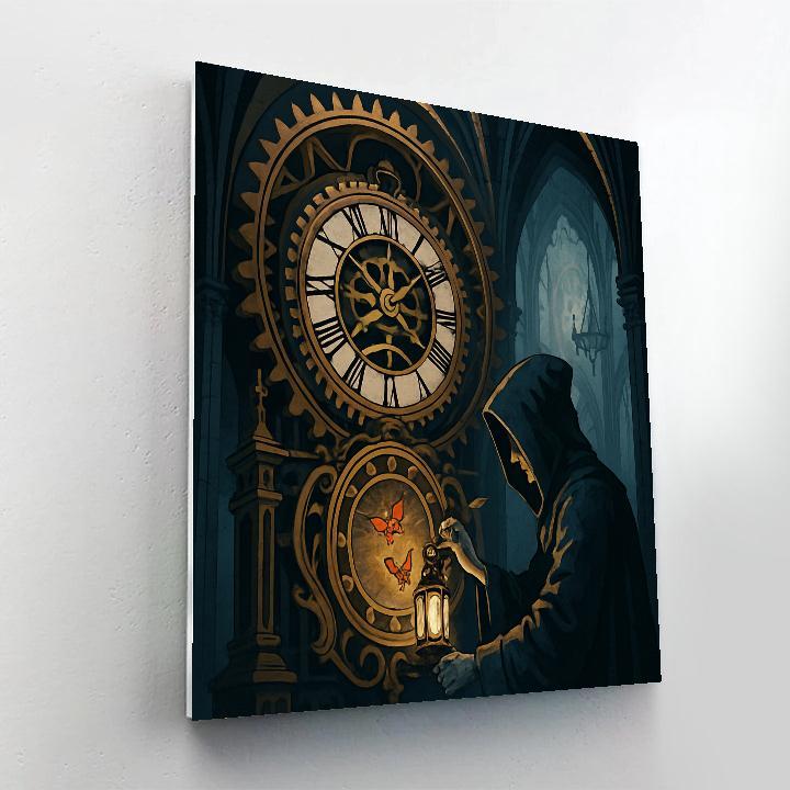 Clockwork Reliquary Gothic Atrium painting number kit