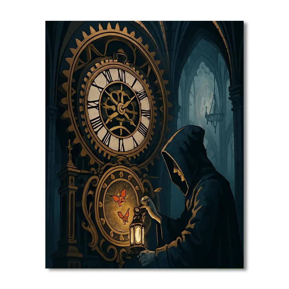 Clockwork Reliquary Gothic Atrium painting number kit