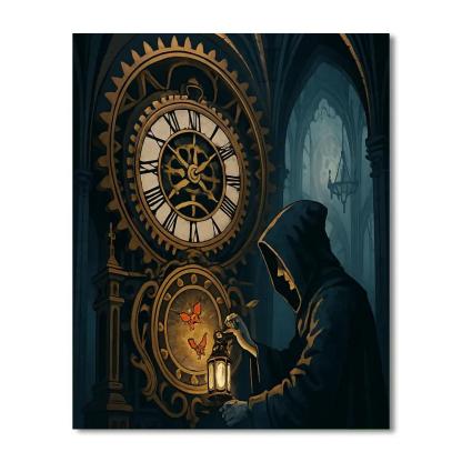 Clockwork Reliquary Gothic Atrium painting number kit