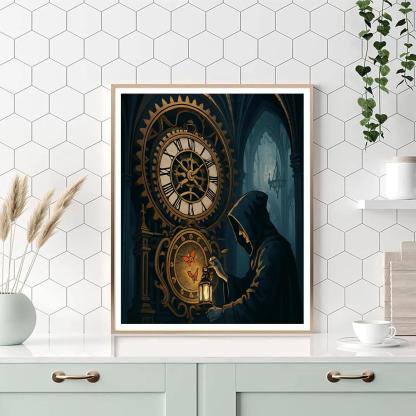 Clockwork Reliquary Gothic Atrium painting number kit