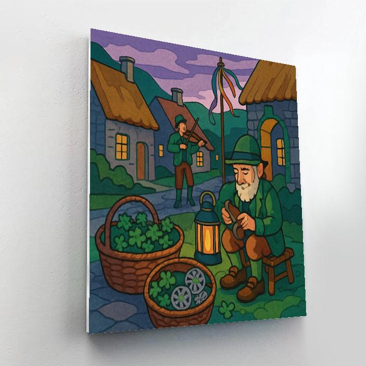 Lanternlit Ireland Folklore Market Paint by numbers kits