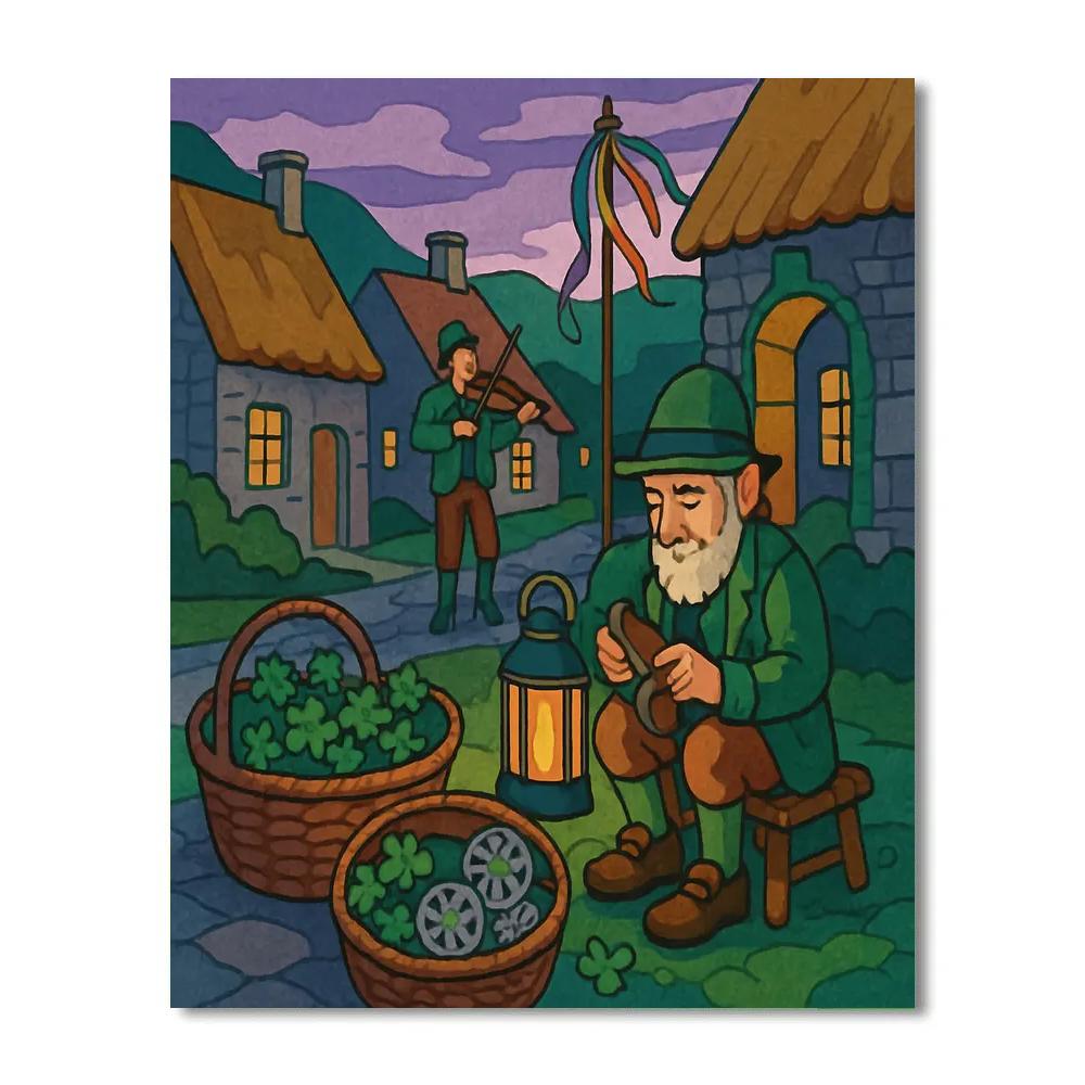 Lanternlit Ireland Folklore Market Paint by numbers kits