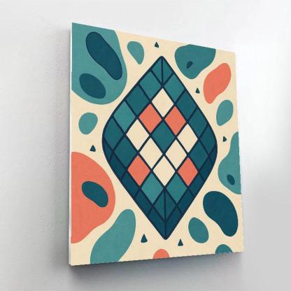 Tessellated Breath, Abstract Edition paint by numbers