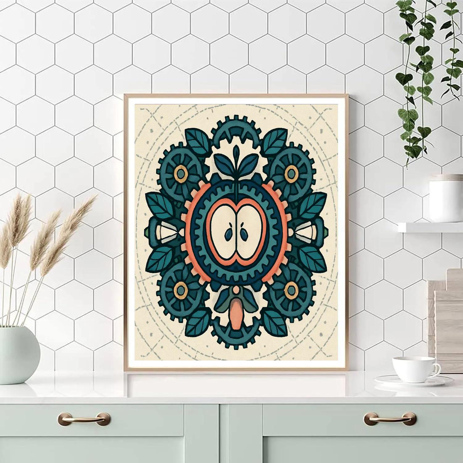 Clockwork Orchard Mandala painting number kit