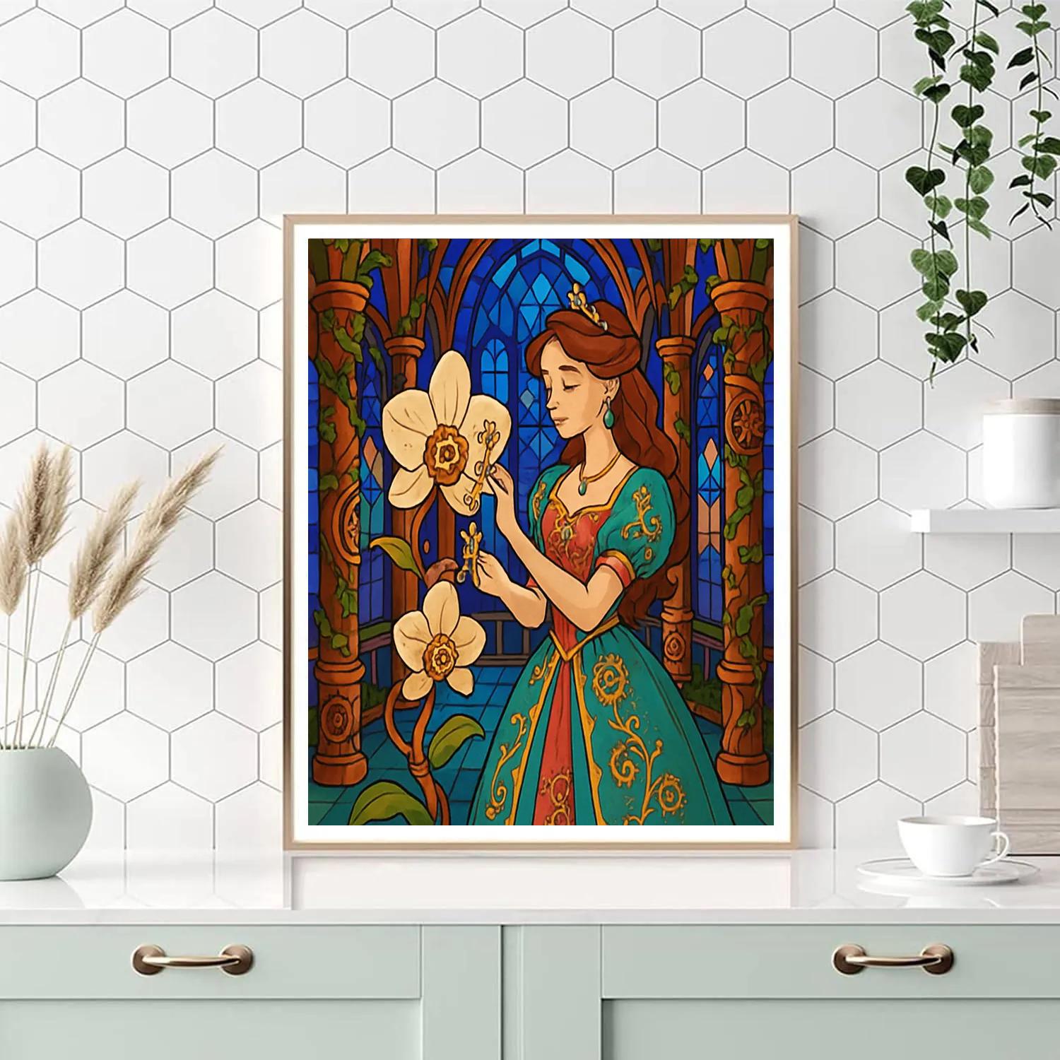 Clockwork Conservatory Princess painting number kit