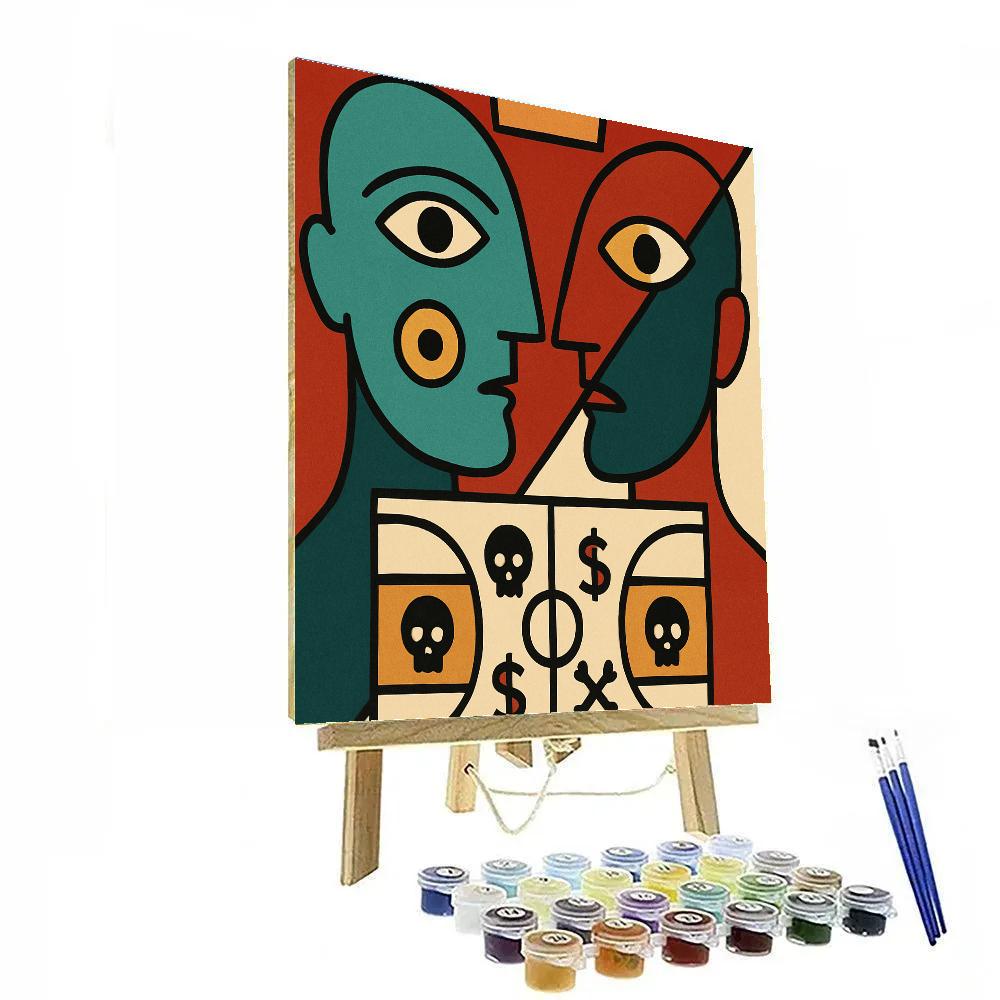 Crown Cipher Basquiat Painting by numbers kit