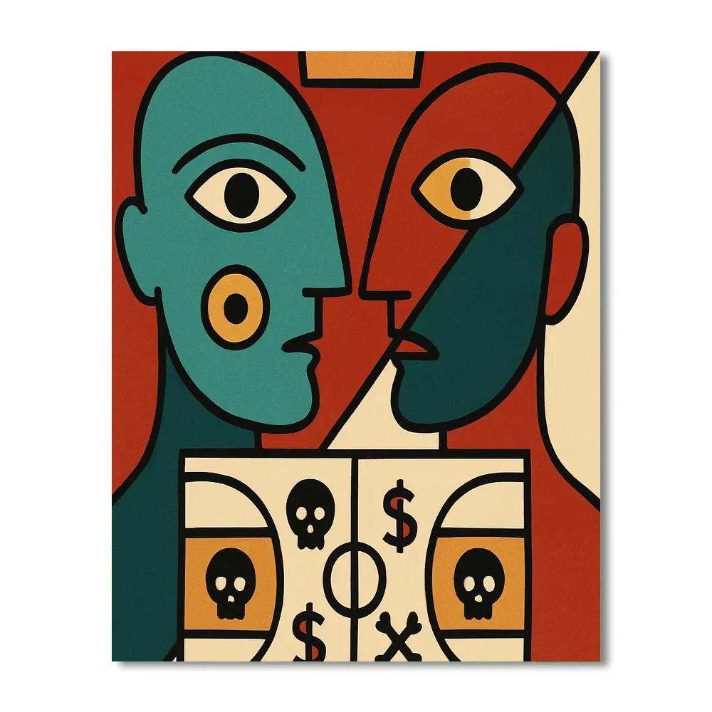 Crown Cipher Basquiat Painting by numbers kit