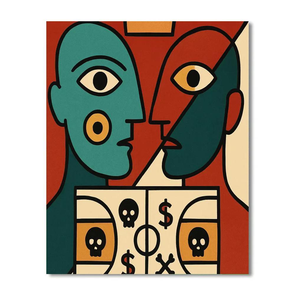 Crown Cipher Basquiat Painting by numbers kit