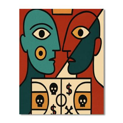 Crown Cipher Basquiat Painting by numbers kit