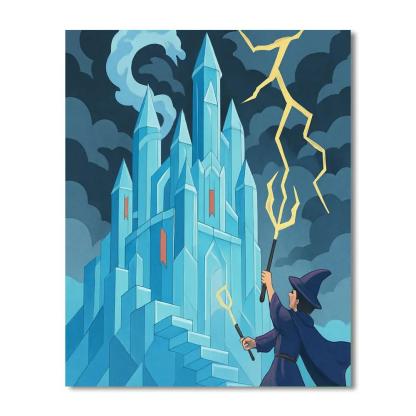 Fantasy-Crafted Stormglass Citadel Number painting