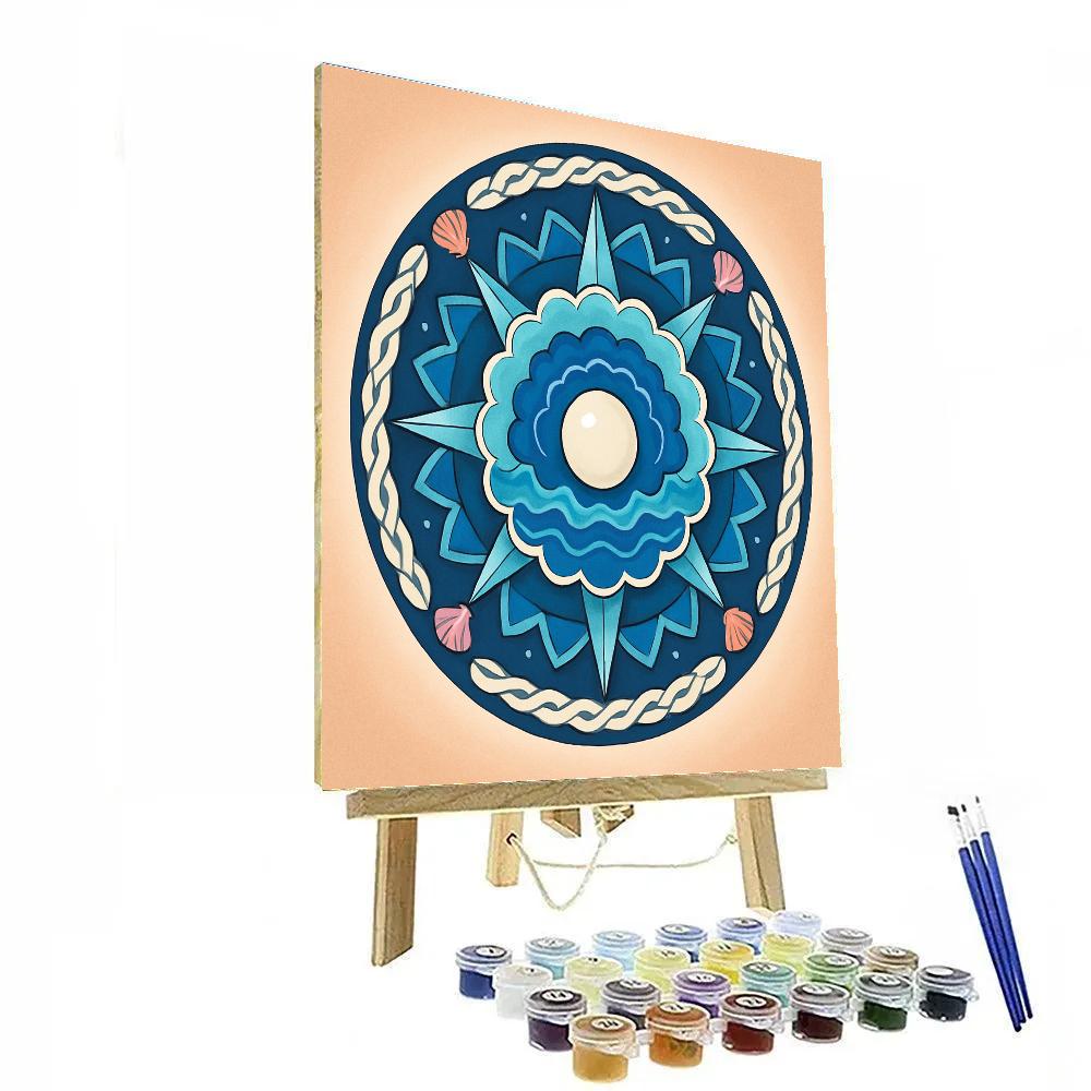 Prism Tide With Mandala Interior paint by numbers