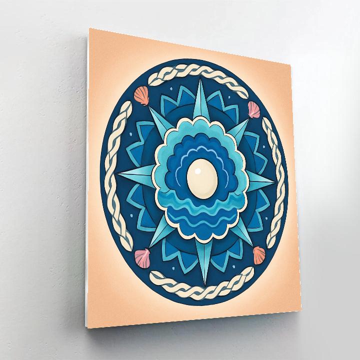 Prism Tide With Mandala Interior paint by numbers