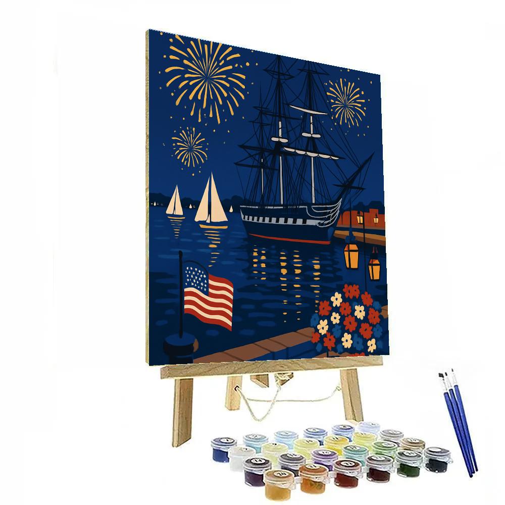 Harbor Festival In USA Twilight paint by numbers