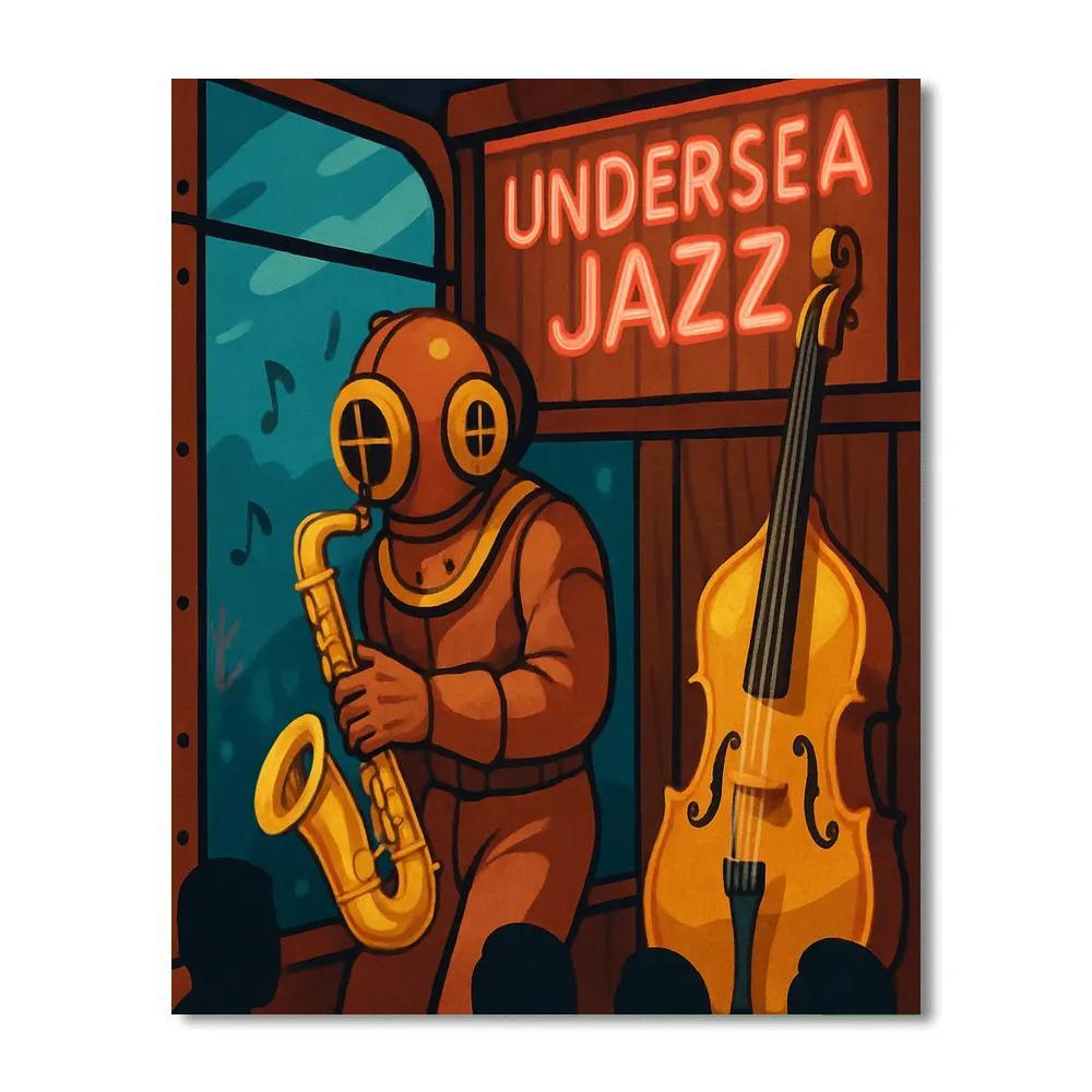 Submarine Lounge Jazz Session paint by color