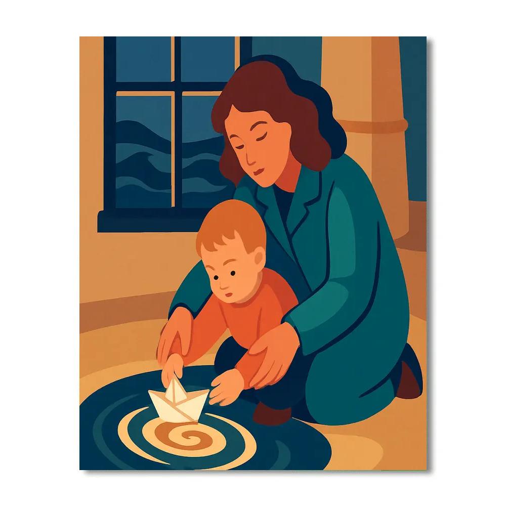 Starlit Tidepool Mother Paint by numbers kits