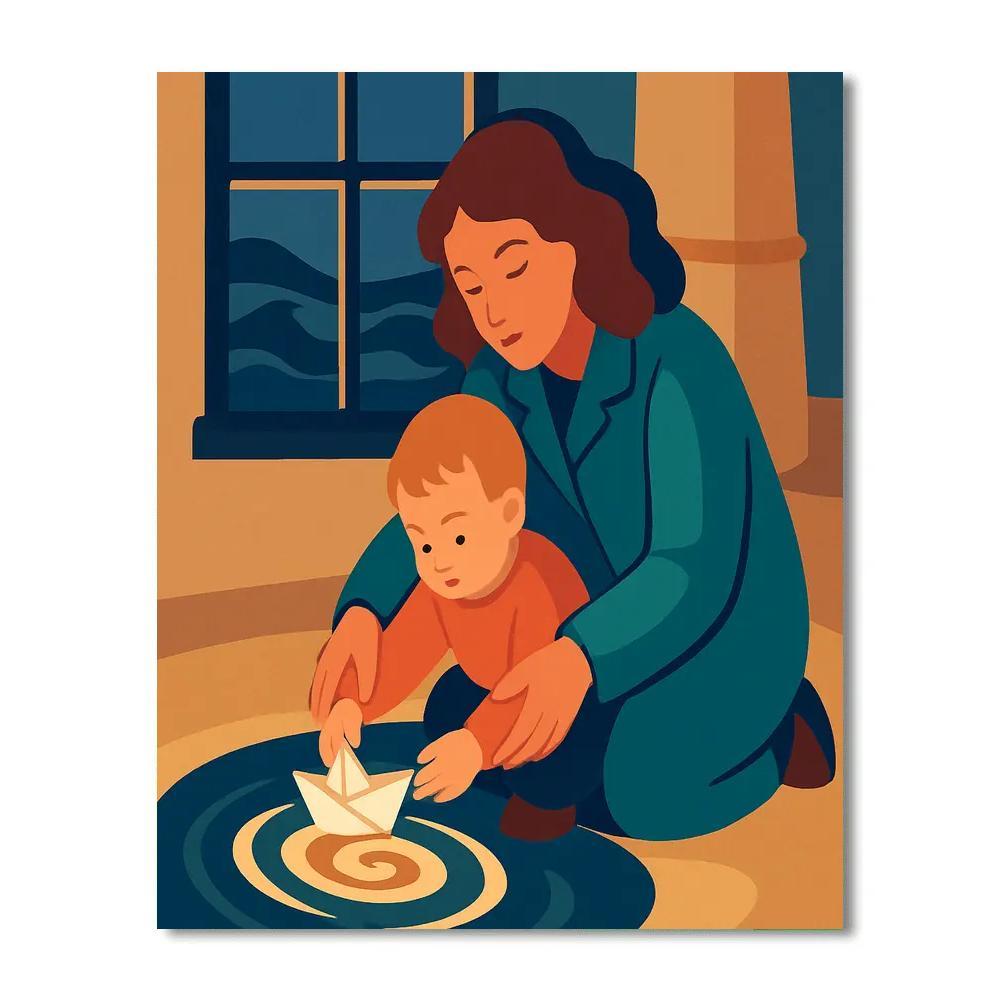 Starlit Tidepool Mother Paint by numbers kits