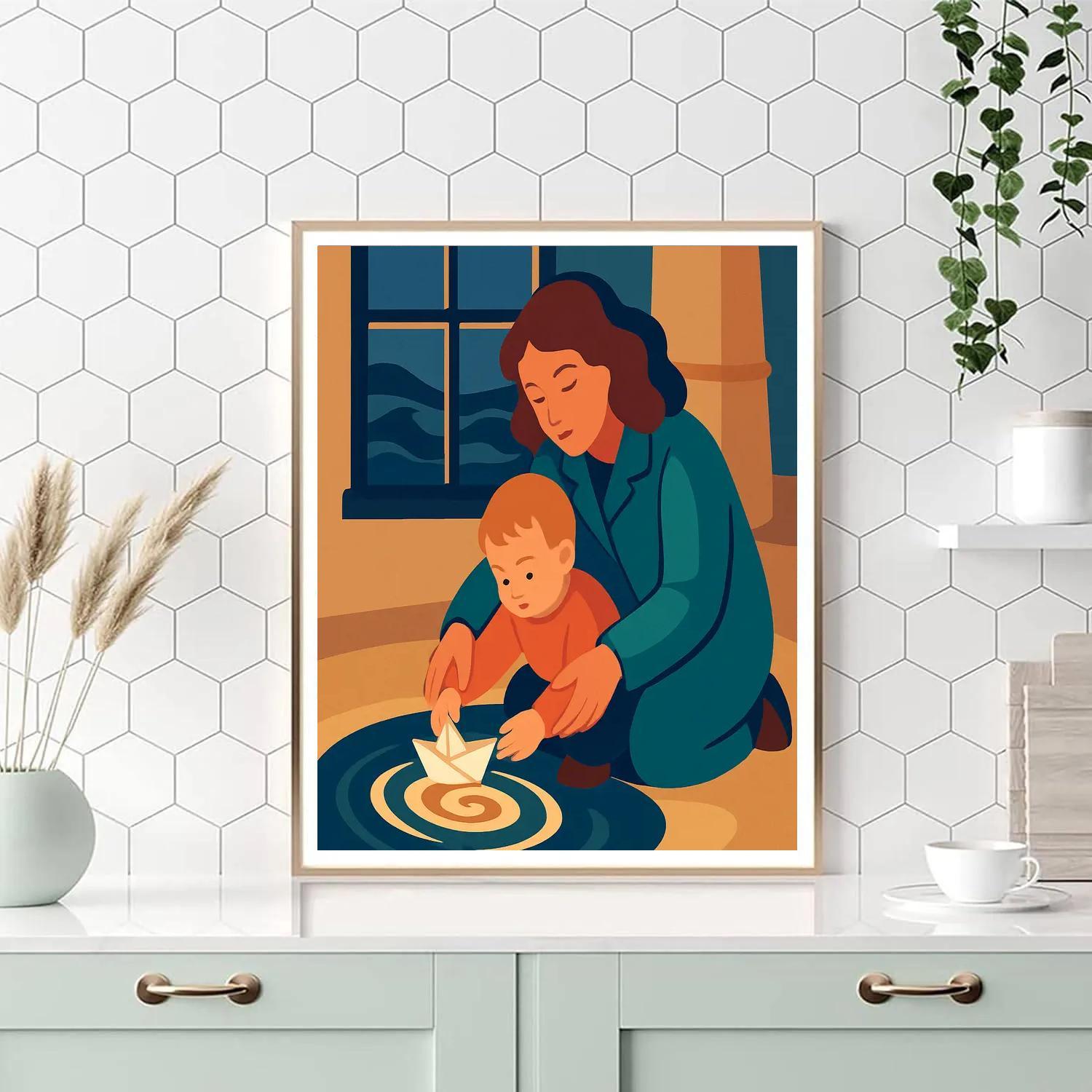 Starlit Tidepool Mother Paint by numbers kits