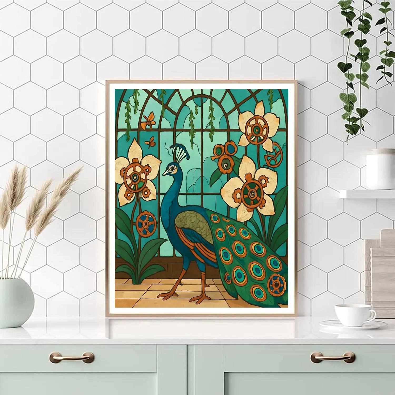 Clockwork Conservatory Peacock Parade Numbered painting kits