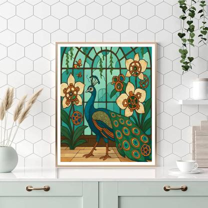 Clockwork Conservatory Peacock Parade Numbered painting kits