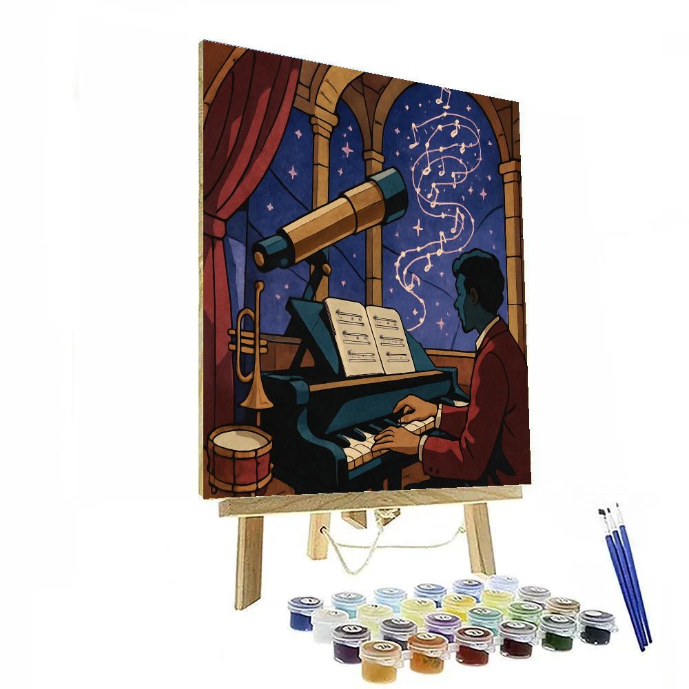Improvisation With Jazz In The Astronomers Loft paint by numbers