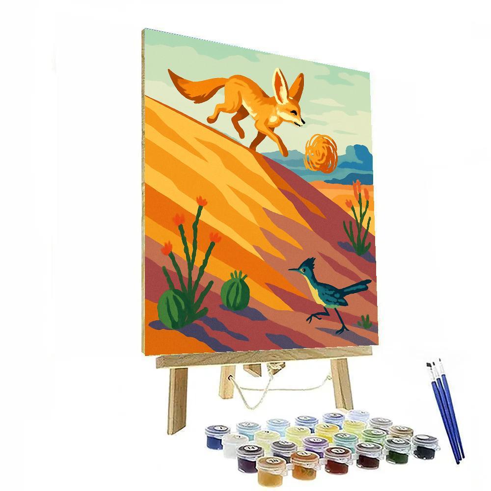 Ridge Run With Desert Fox Lookout Paint by numbers art