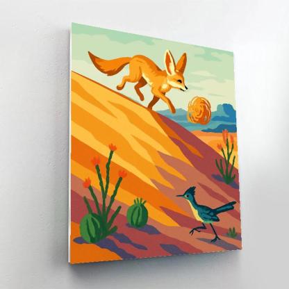 Ridge Run With Desert Fox Lookout Paint by numbers art