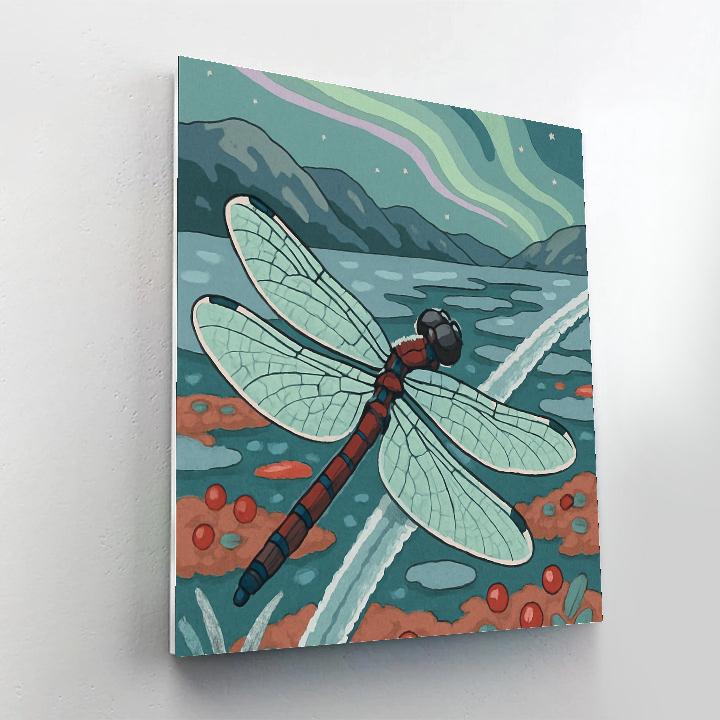 Highland Bog With Dragonfly Gleam Painting by numbers kit