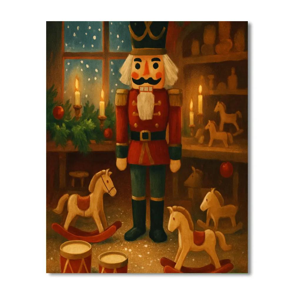 Nutcracker Workshop Of Wooden Toys Painting by numbers kit