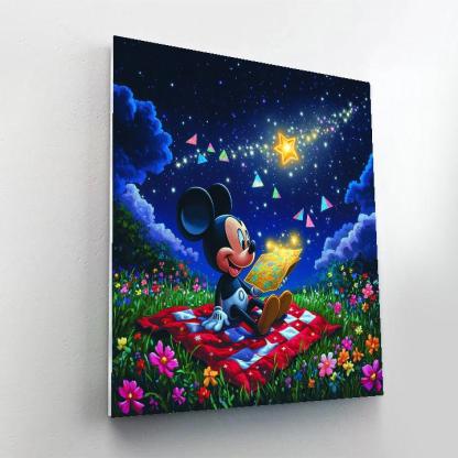 Mickey Mouse Star Map Picnic Painting by numbers kit