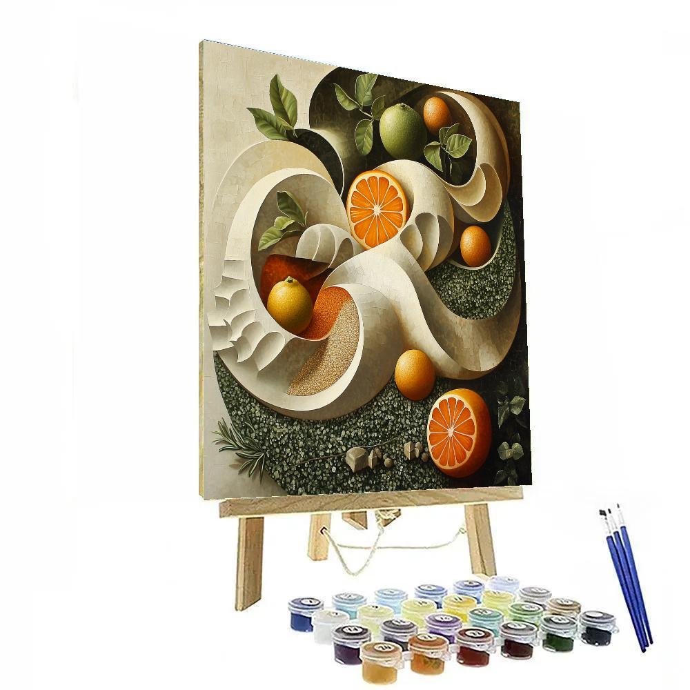 Michelangelo Inspired Market Aroma Vortex Paint by numbers art