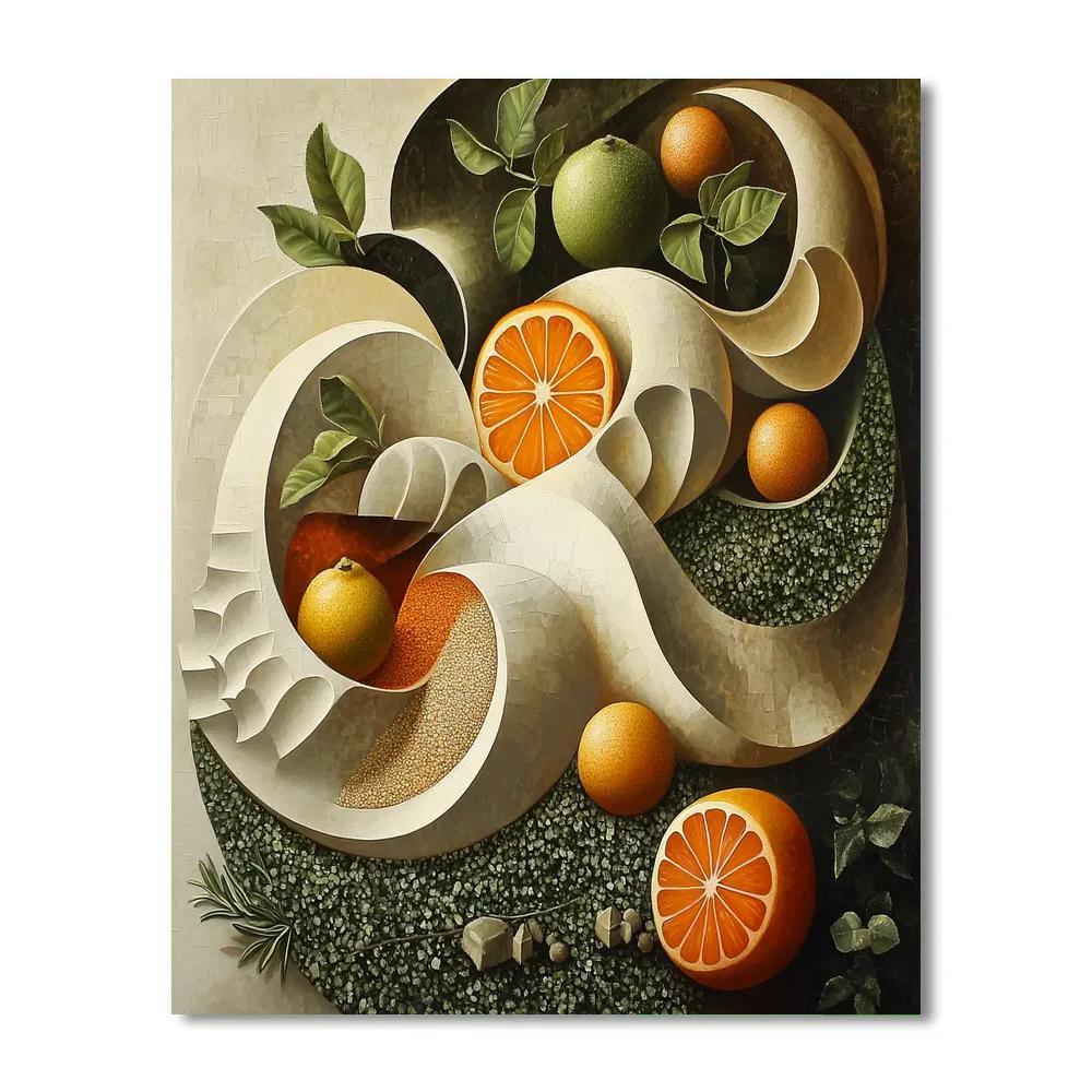 Michelangelo Inspired Market Aroma Vortex Paint by numbers art