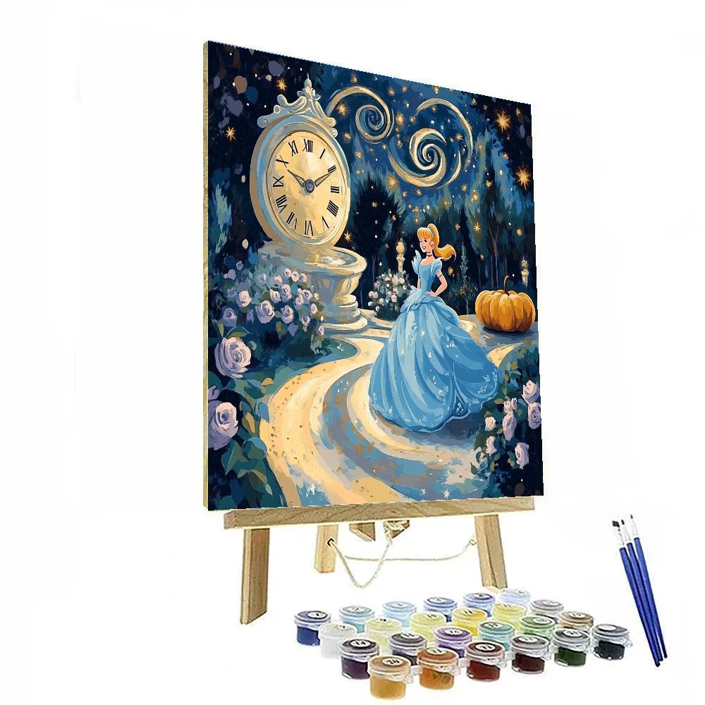 Cinderella Garden Clockwork Glow DIY paint by numbers