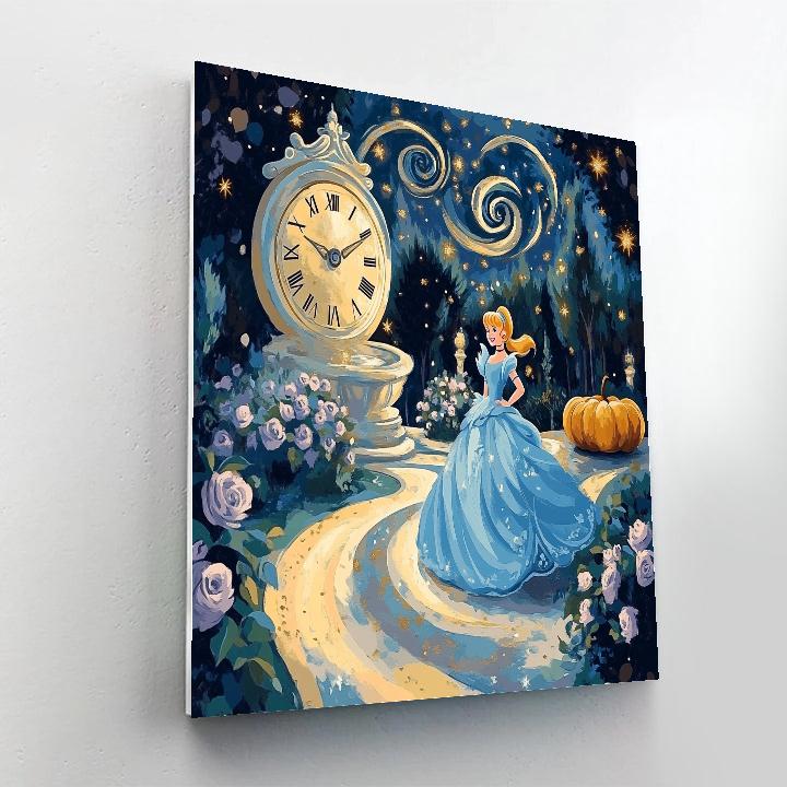 Cinderella Garden Clockwork Glow DIY paint by numbers