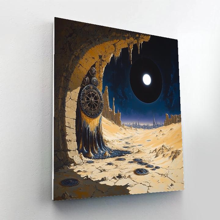 Salvador Dali Inspired Desert Eclipse Clockwork Painting by numbers kit
