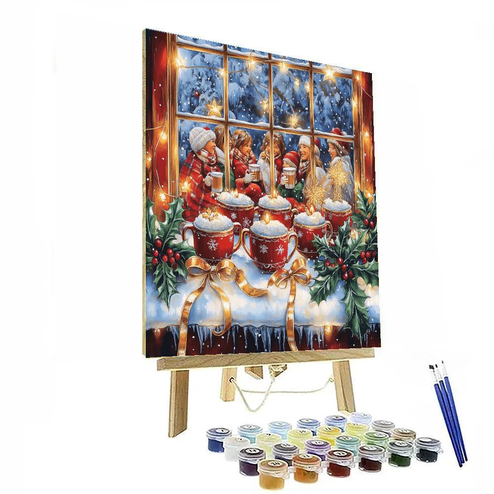 Holly Window Reunion DIY paint by numbers