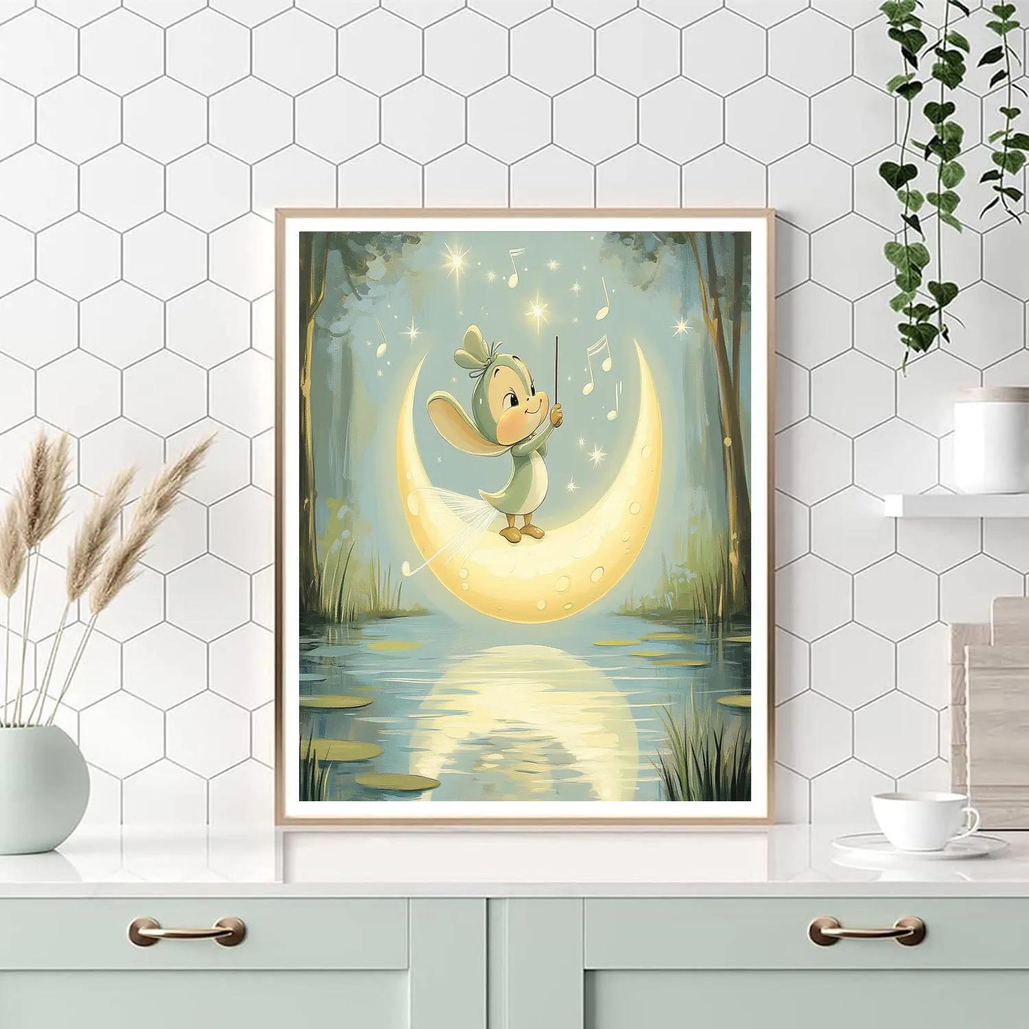 Jiminy Cricket Moonbeam Music Lesson Painting by numbers kit