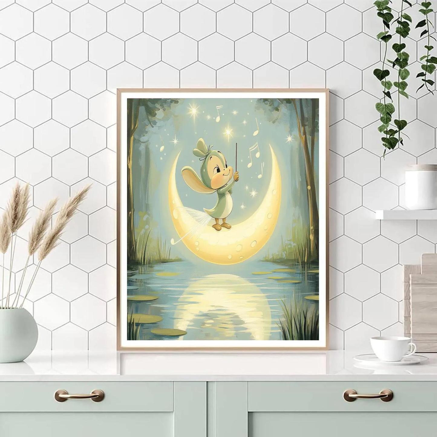 Jiminy Cricket Moonbeam Music Lesson Painting by numbers kit